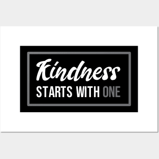 'Kindness Starts With One' Radical Kindness Shirt Posters and Art